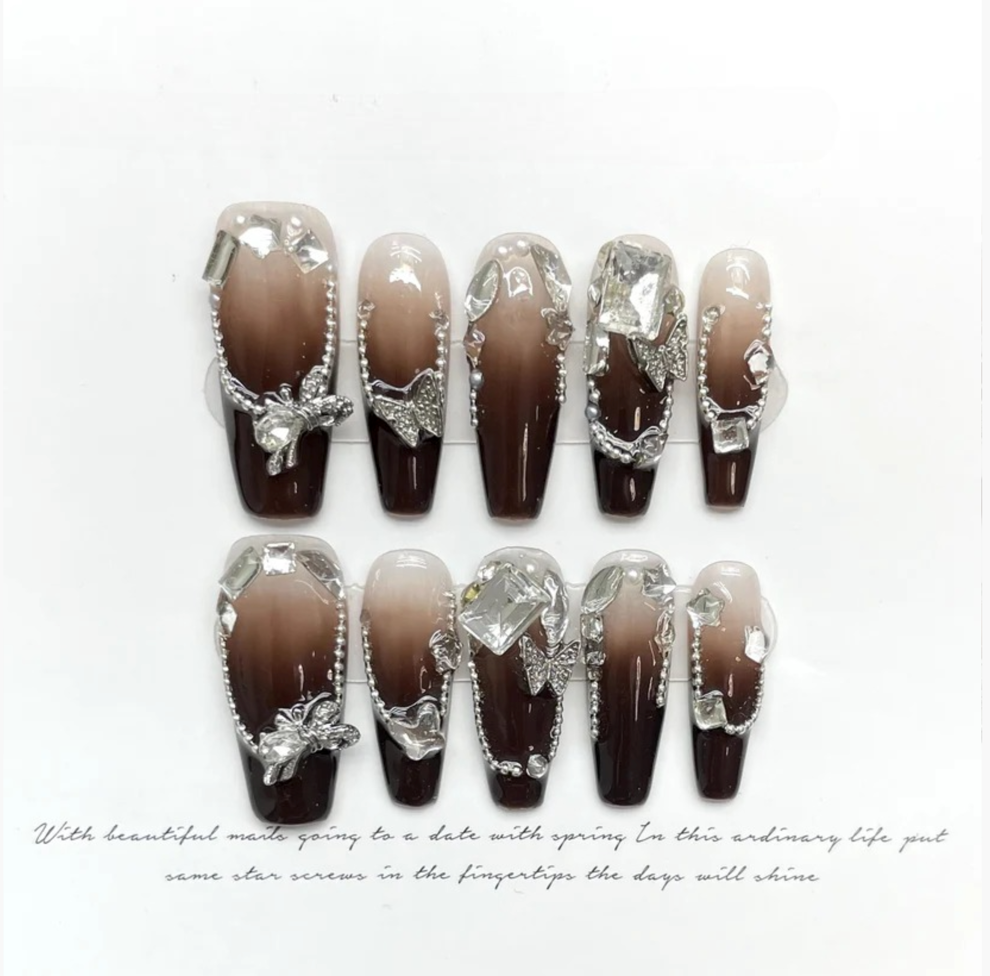 Twilight Whisper – Long Coffin Manicure